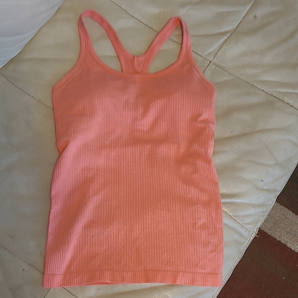 Lululemon Peach Ribbed Tank Top
